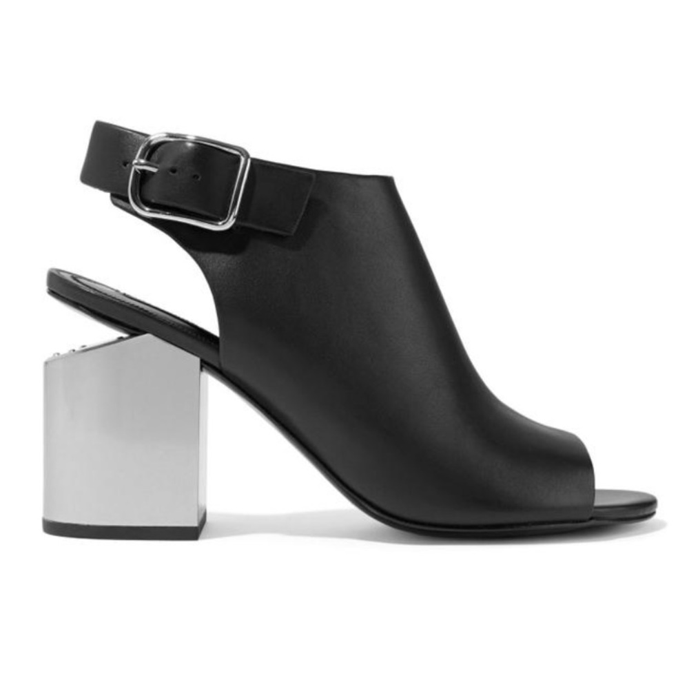 Alexander Wang Nadia Peep Toe Cutout Heels Booties